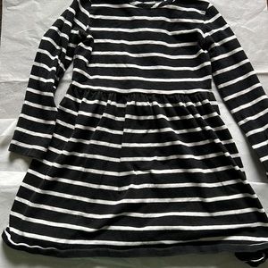 Hanna Andersson Black and White striped dress